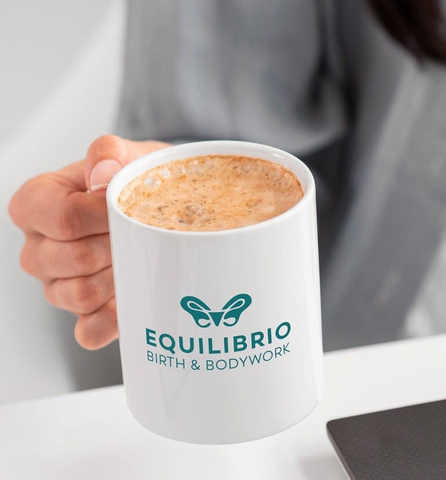 Equilibrio brand identity applied